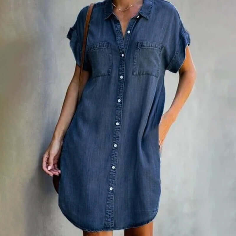 Valerie Elegantes Denim-Kleid