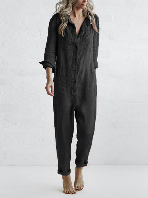 Sydney Langärmeliger Jumpsuit