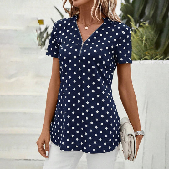 Ella | Lässige Polka Dot Bluse