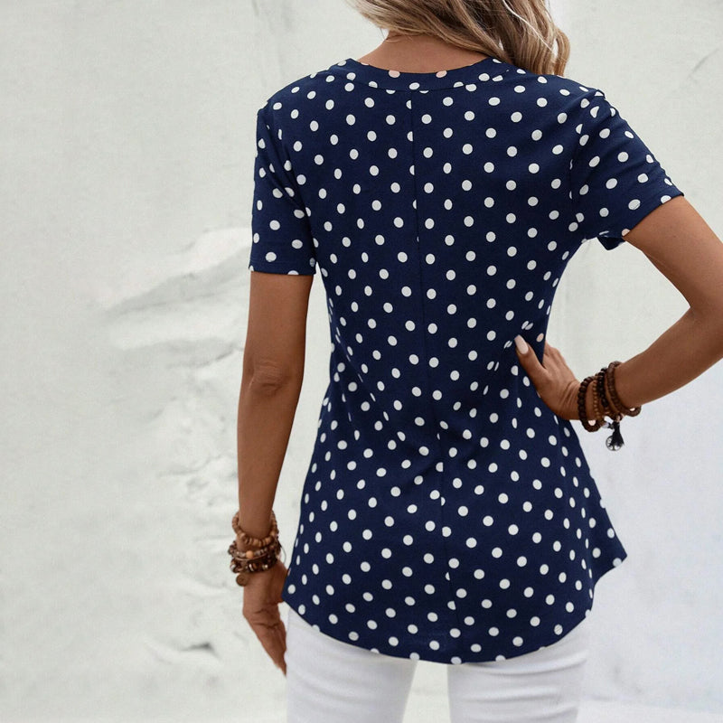 Ella | Lässige Polka Dot Bluse