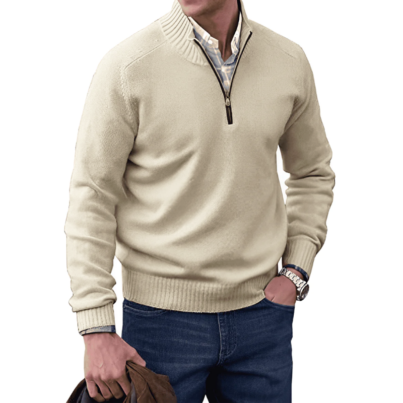 Noah - Eleganter Pullover mit Reissverschluss