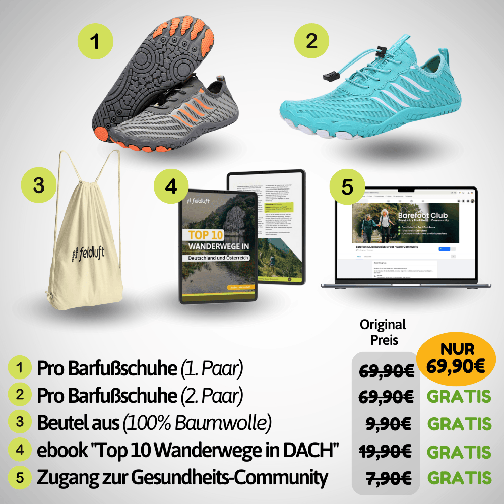 Feldluft Pro - Universal Barfußschuhe (1+1 GRATIS)