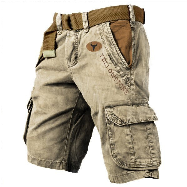 Yellow Stone - Herren Shorts mit Taschen